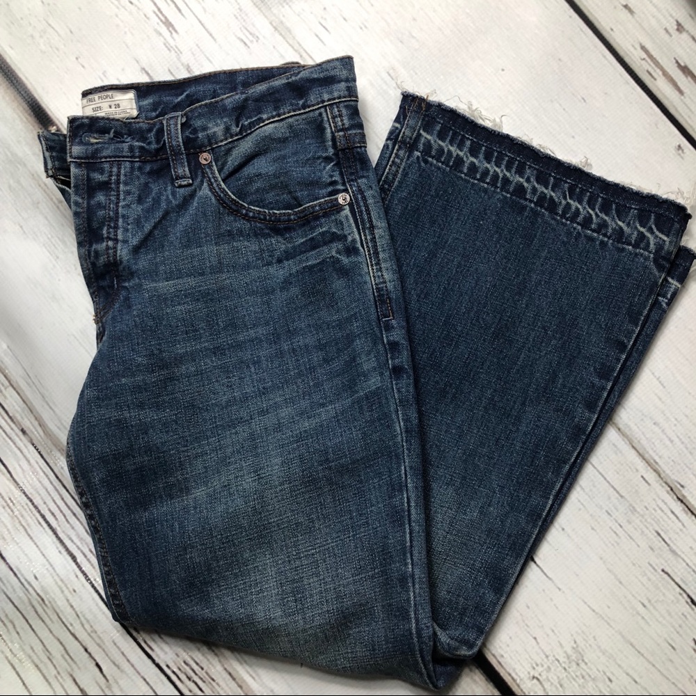 Free people Chelsea crop kick flare jean